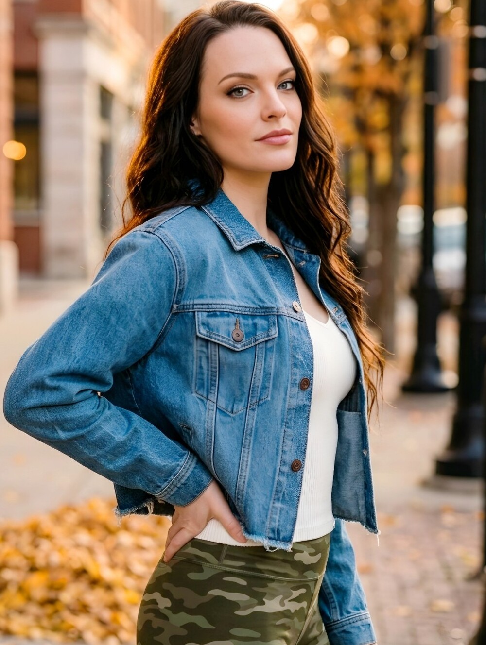 PINK Victoria’s Secret ✦ Cropped Denim Jacket ✦ Indigo Medium Wash Raw Hem XS